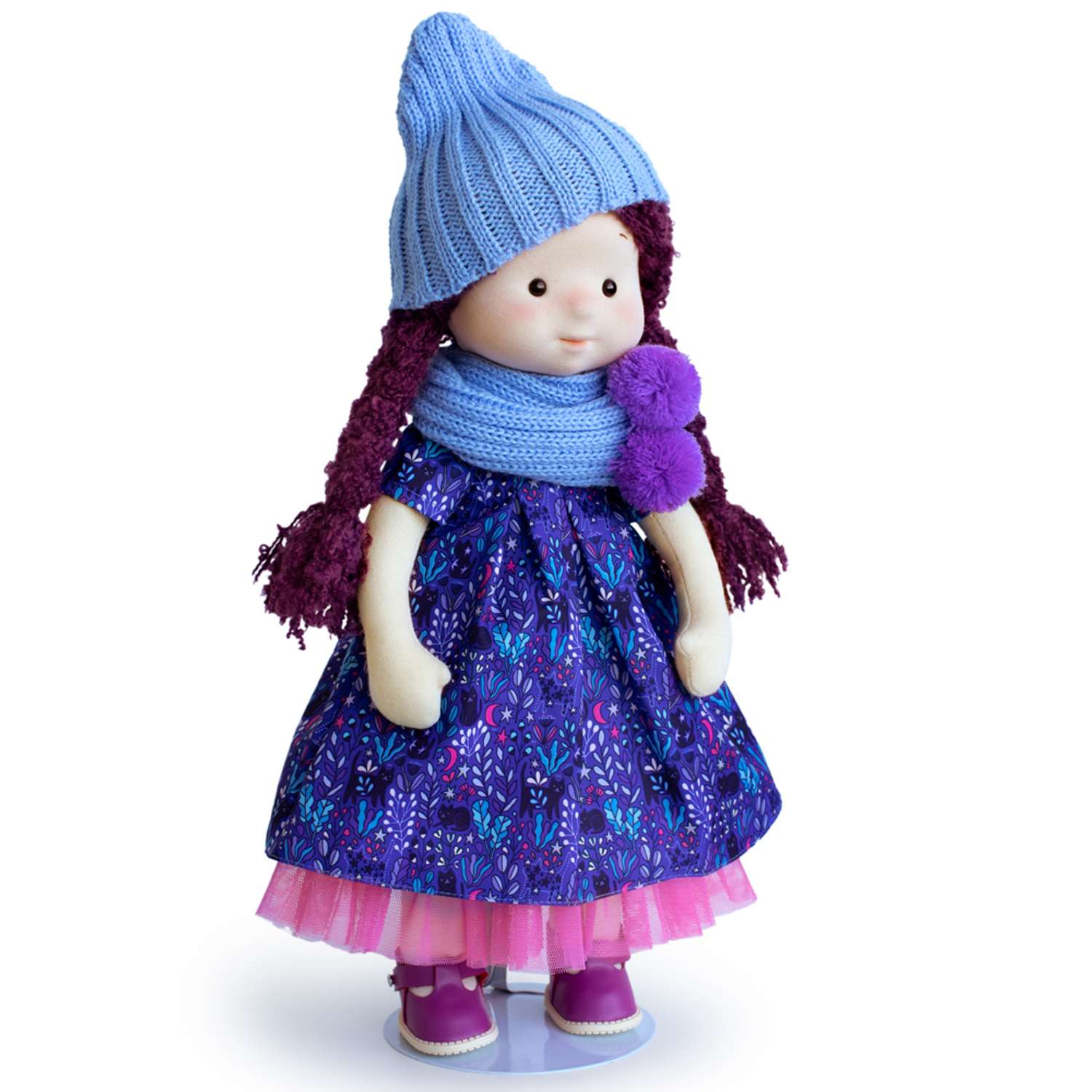 Мягкая кукла BUDI BASA Тиана в шапочке и шарфе 38 см Minimalini Mm-Tiana-02 Mm-Tiana-02 - фото 4