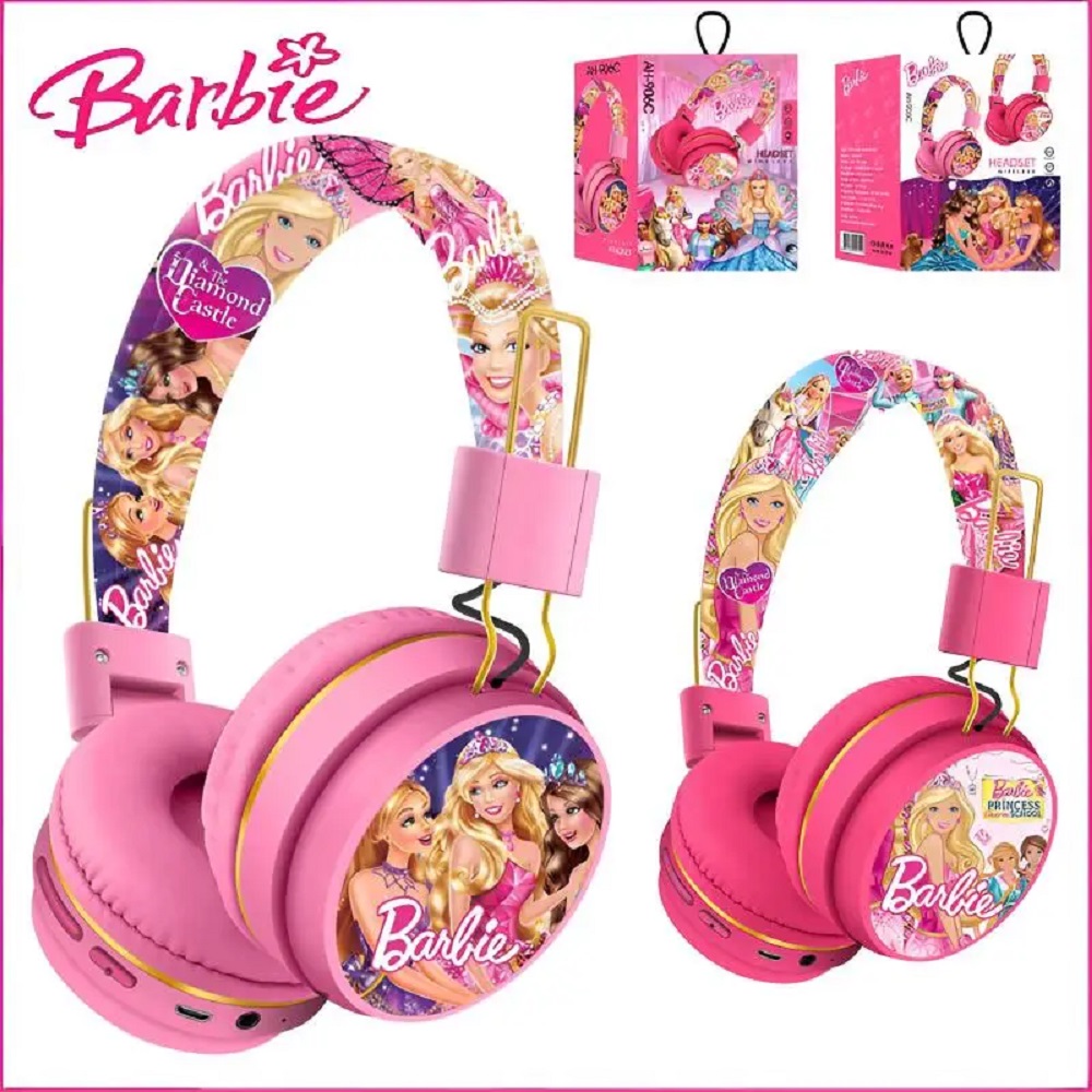 Наушники Bluetooth Барби CASTLELADY беспроводные Barbie AH-906C - фото 5