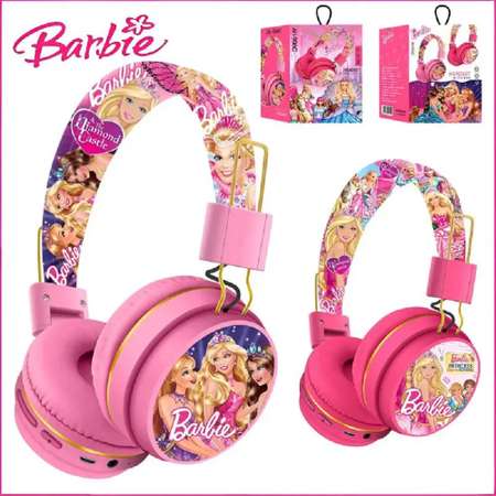 Наушники Bluetooth Барби CASTLELADY беспроводные Barbie AH-906C