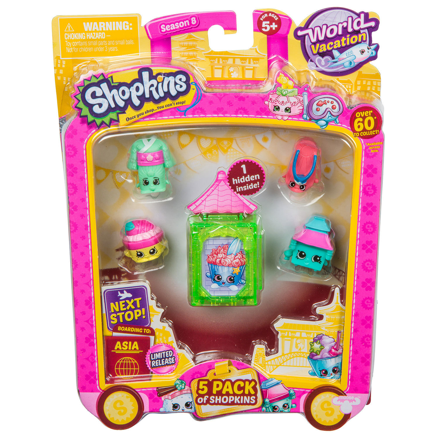 Набор фигурок Shopkins 5шт Азия в непрозрачной упаковке (Сюрприз) - фото 3