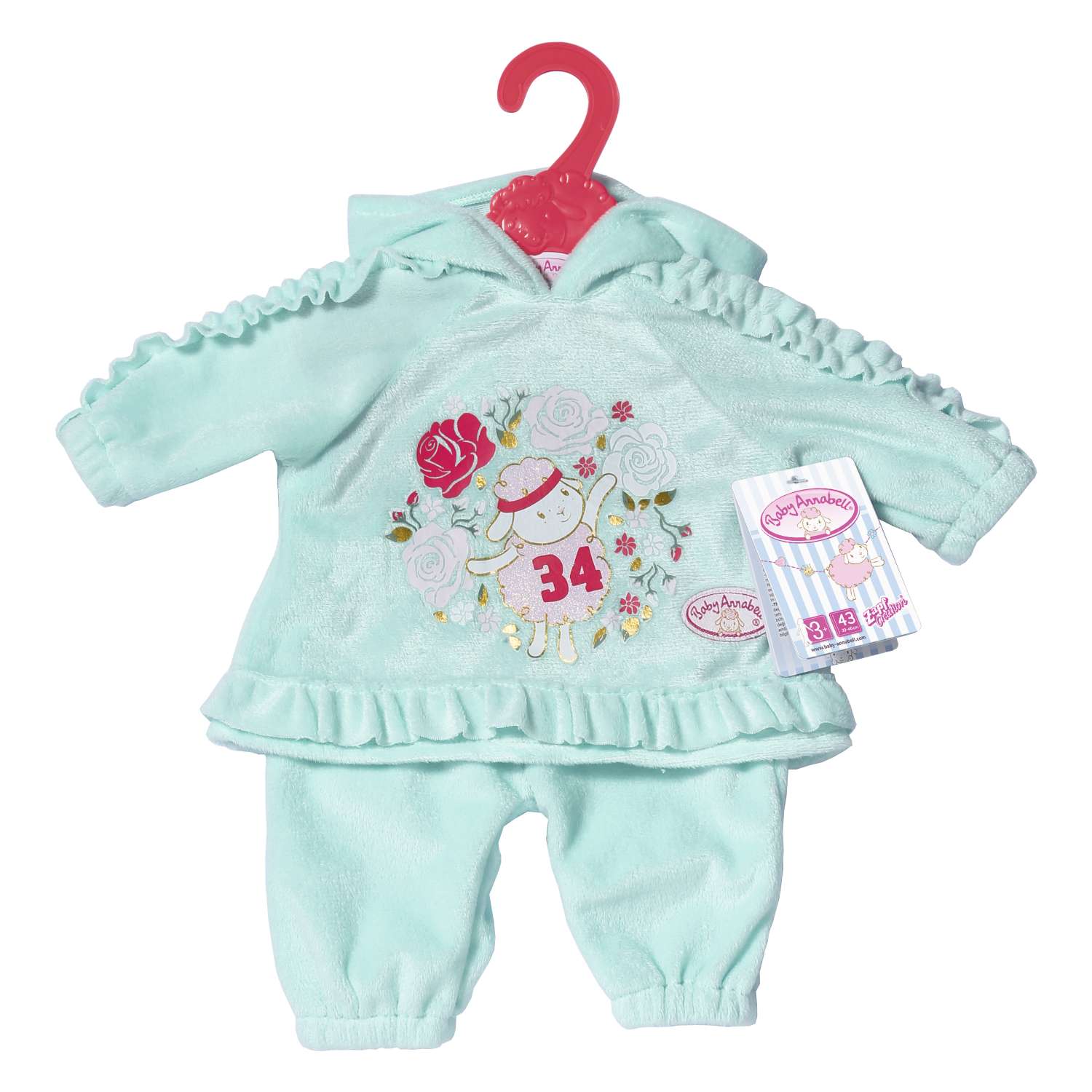 Одежда для кукол Zapf Creation Baby Annabell Костюмчик Зеленый 702-062G 702-062G - фото 1