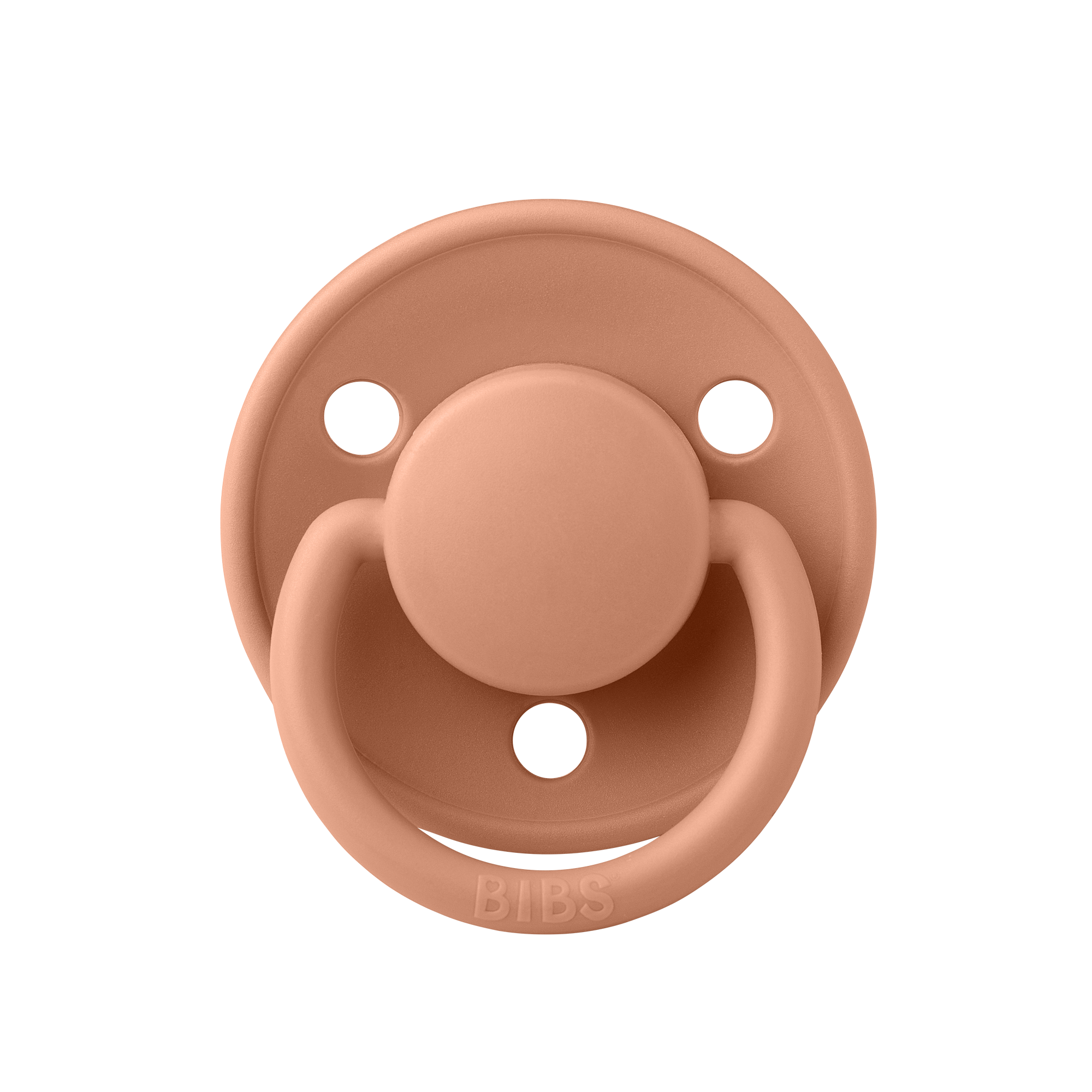 Соска-пустышка BIBS De Lux Silicone Peach 0+ месяцев - фото 1