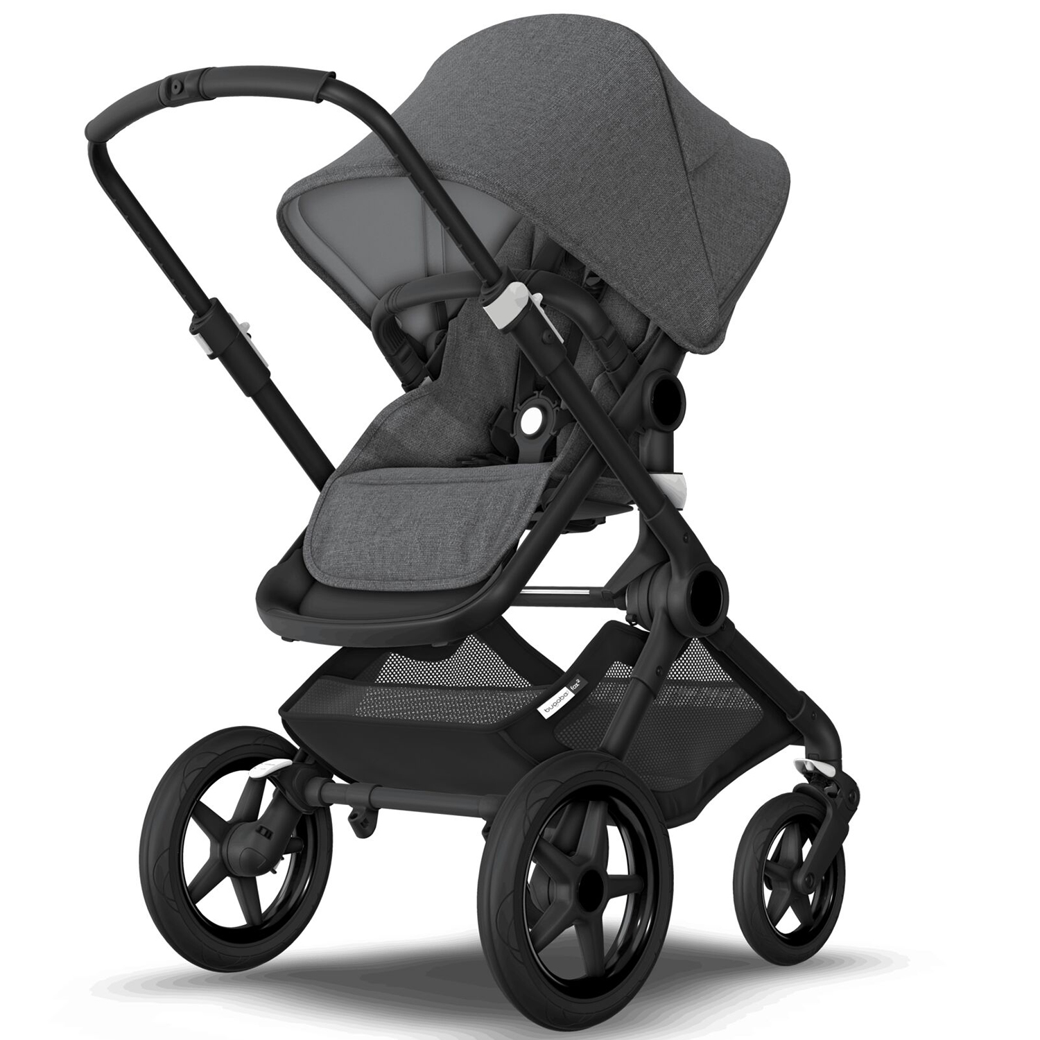 Коляска 2в1 Bugaboo Fox2 Complete Black Grey Melange-Grey Melange - фото 9