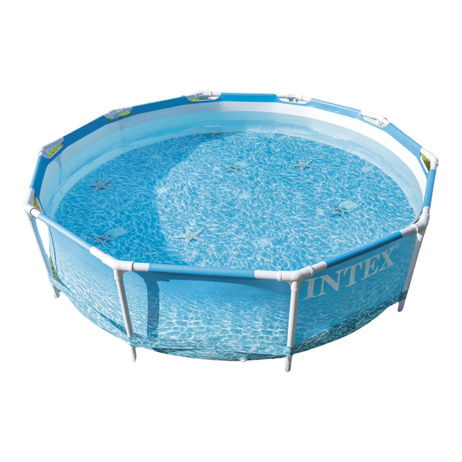 Каркасный бассейн 28208 Intex Metal Frame Pool Set Beachside c фильтр-насосом 305х76 см 4485 л - фото 2