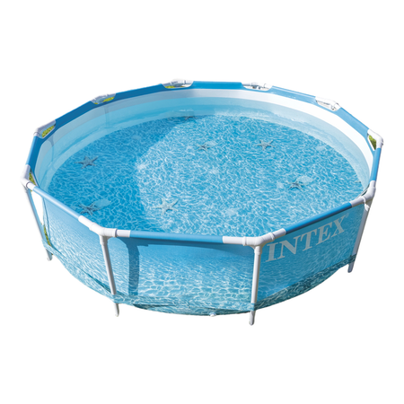 Каркасный бассейн 28208 Intex Metal Frame Pool Set Beachside c фильтр-насосом 305х76 см 4485 л