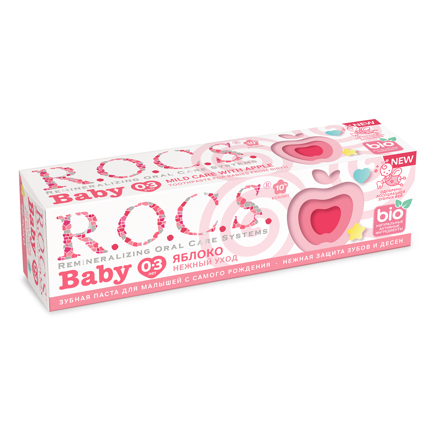 Зубная паста R.O.C.S. Baby Яблоко 45г - фото 2