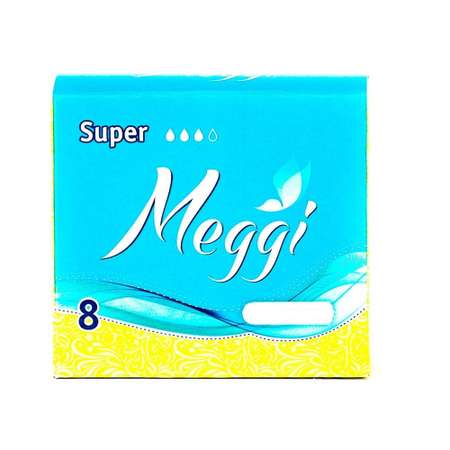Тампоны женские гигиенические MEGGI Super New Meg 728 8 шт