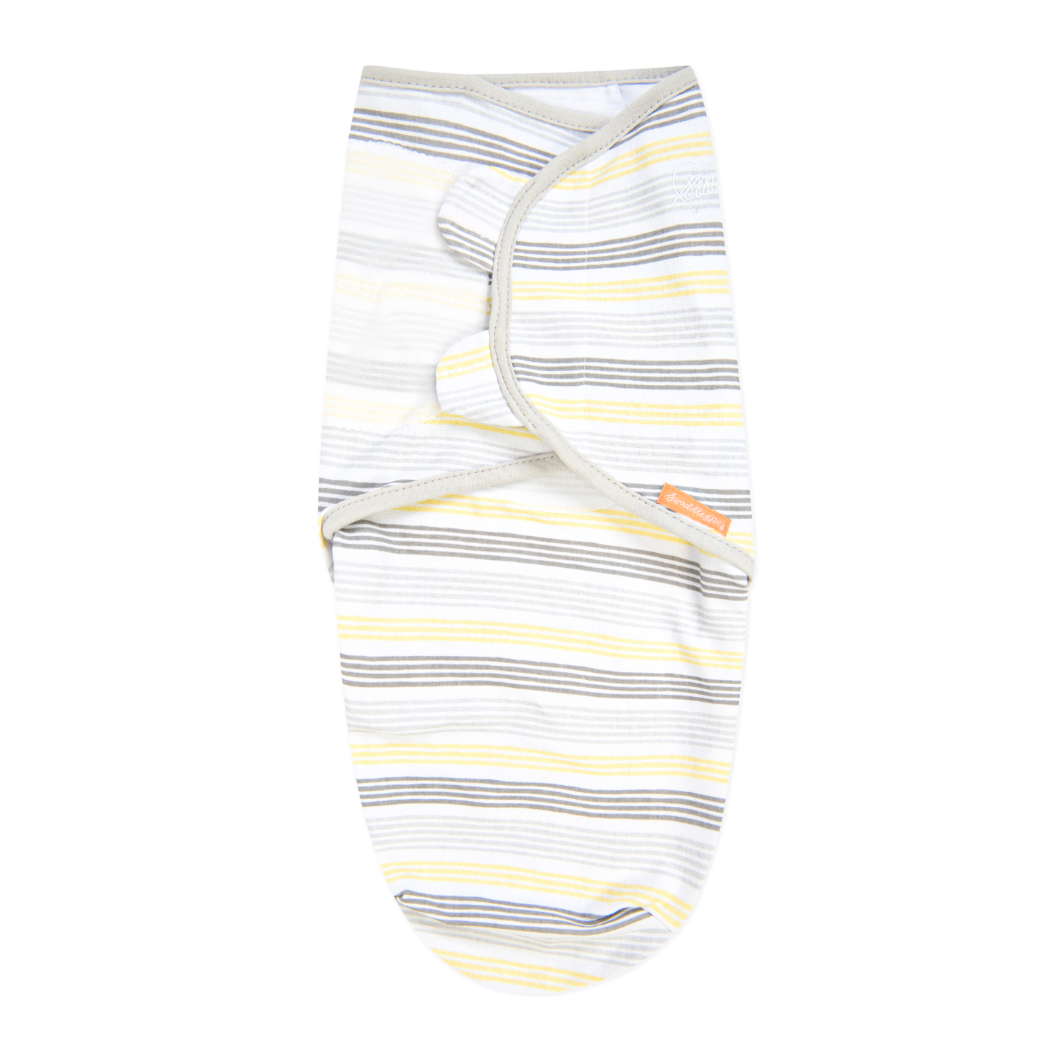 Конверт для пеленания Summer Infant SwaddleMe Полоски на липучке S/M Желтый-Серый - фото 1