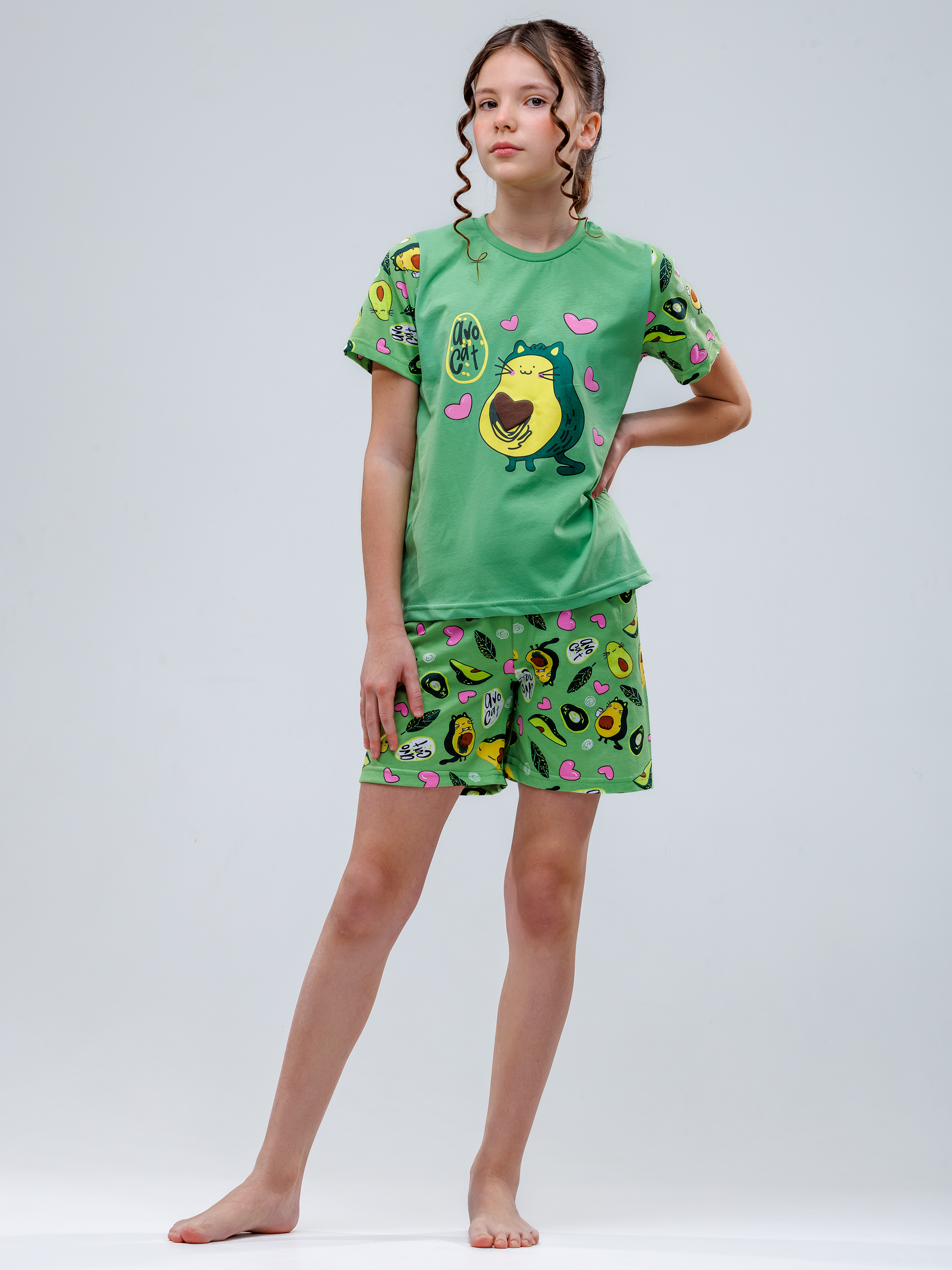 Пижама Babycollection pjm003/sph/k1/012/p2*dзеленый,розовый - фото 1