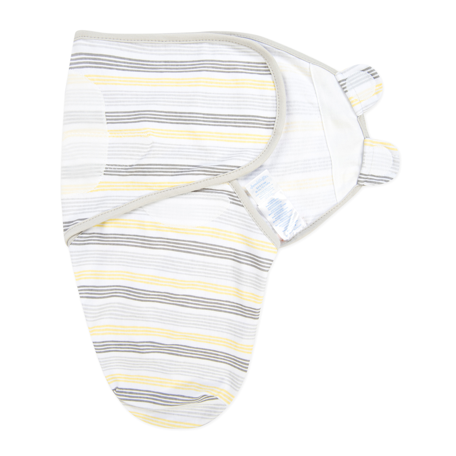 Конверт для пеленания Summer Infant SwaddleMe Полоски на липучке S/M Желтый-Серый - фото 4