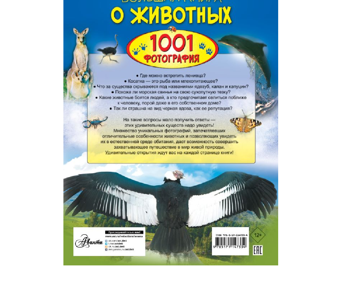 Большая книга о животных. 1001 фотография