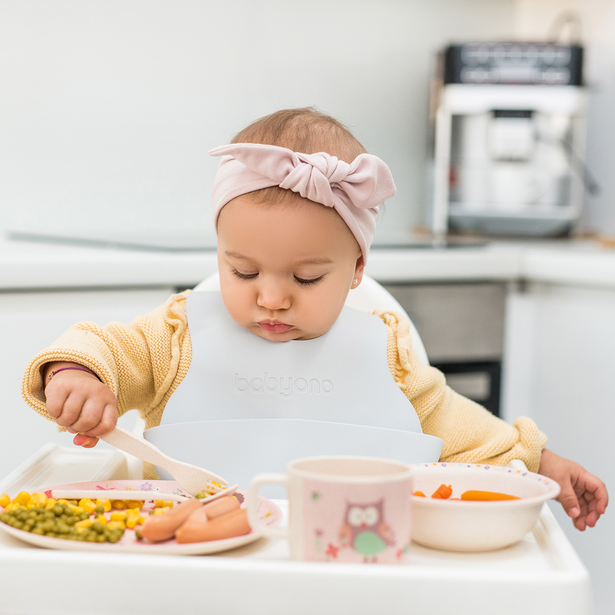 Нагрудник Babyono гибкий с кармашком Арт.835 синий - фото 5