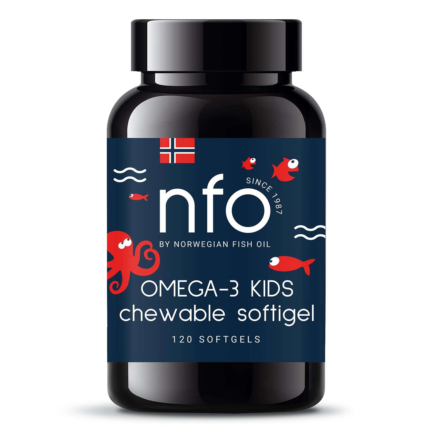 Омега 3 Norwegian fish oil с витамином D 120капсул - фото 1