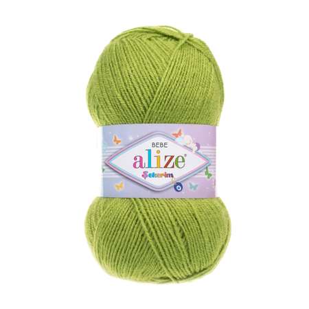 Пряжа для вязания Alize sekerim bebe 100 гр 320 м акрил для мягких игрушек 117 фисташка 5 мотков