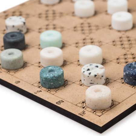 Игра Checkers Random с полем GARTI Логическая настольная игра из искусственного камня