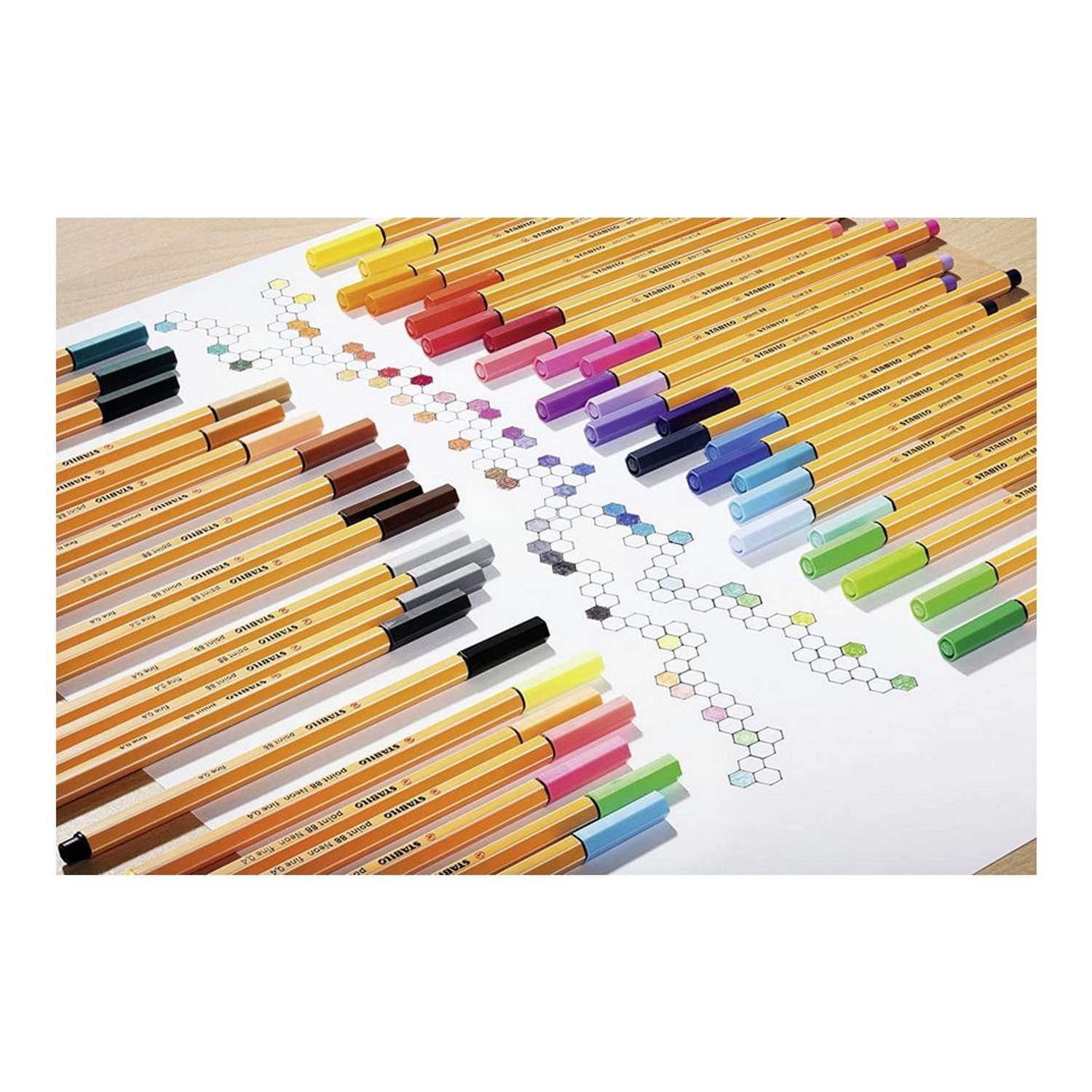 Ручка капиллярная STABILO point 88 15 цветов 8815-1 - фото 3