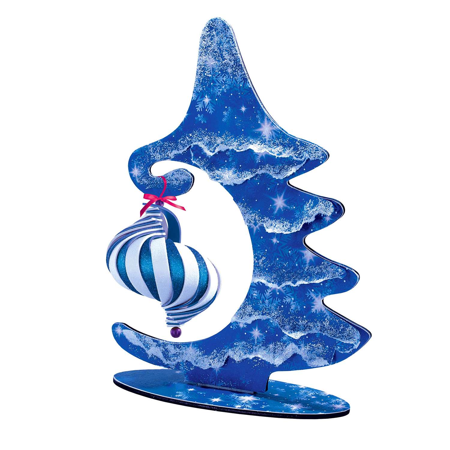 Набор для творчества Фантазер Новый год Ёлочка настольная Синяя 117153 - фото 2