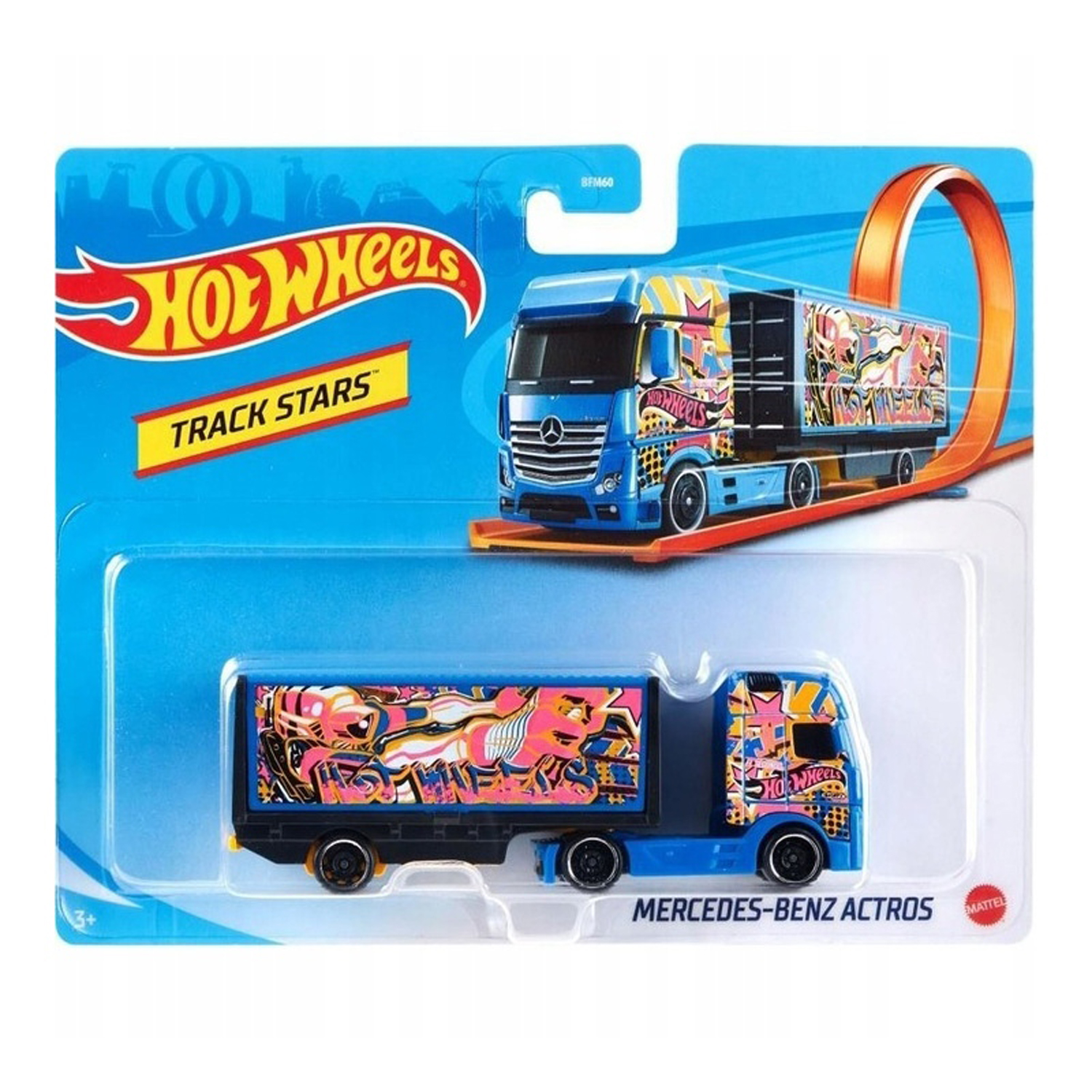 Игрушечная машинка Hot Wheels mercedes-benz actros BFM60-GRV12 - фото 1