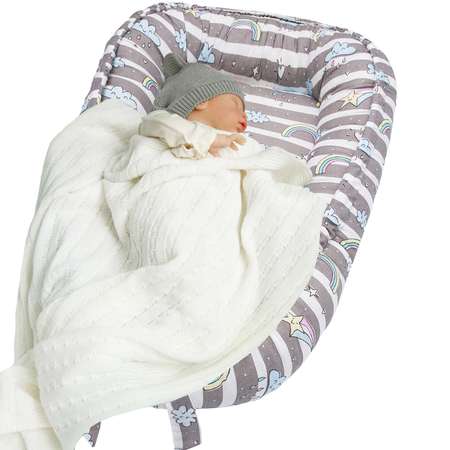 Подушка-позиционер для сна Amarobaby Twinkle Star Семицвет ABDM-61SB-R