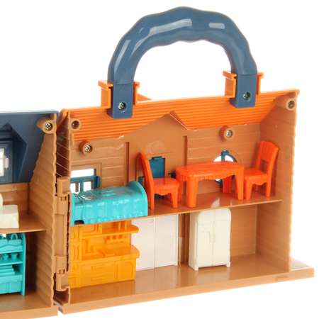Кукольный домик Veld Co с мебелью и куклой 14 предметов