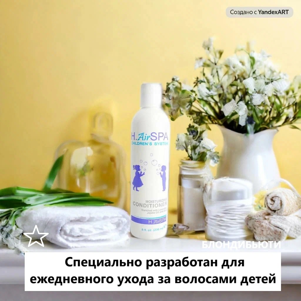 Кондиционер для детских волос H.AirSPA Гипоаллергенный уход для малышей с 6-месячного возраста - фото 5