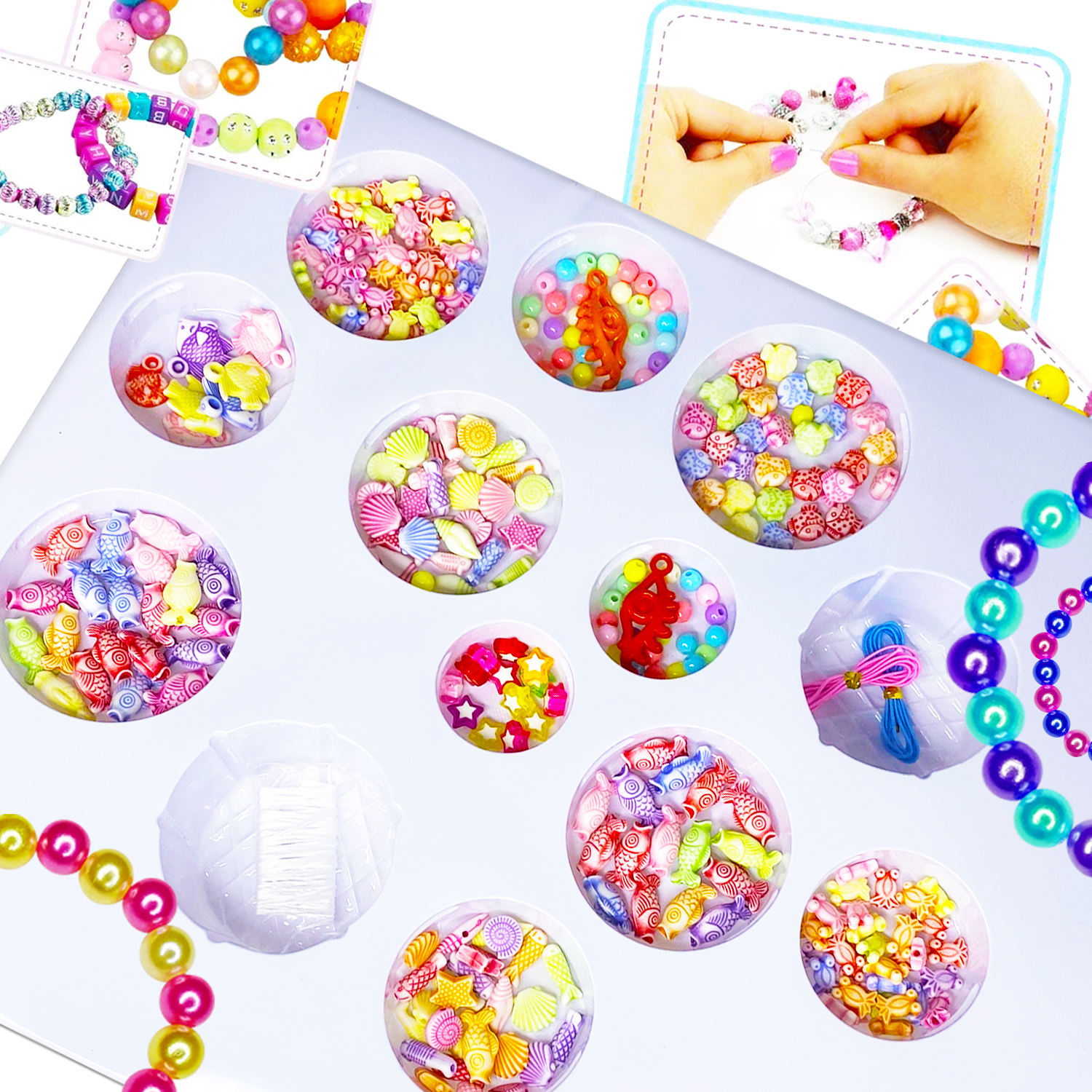 Набор для создания украшений MINI-TOYS из бисера «Diy beads Jewelry» Морской мир - фото 2