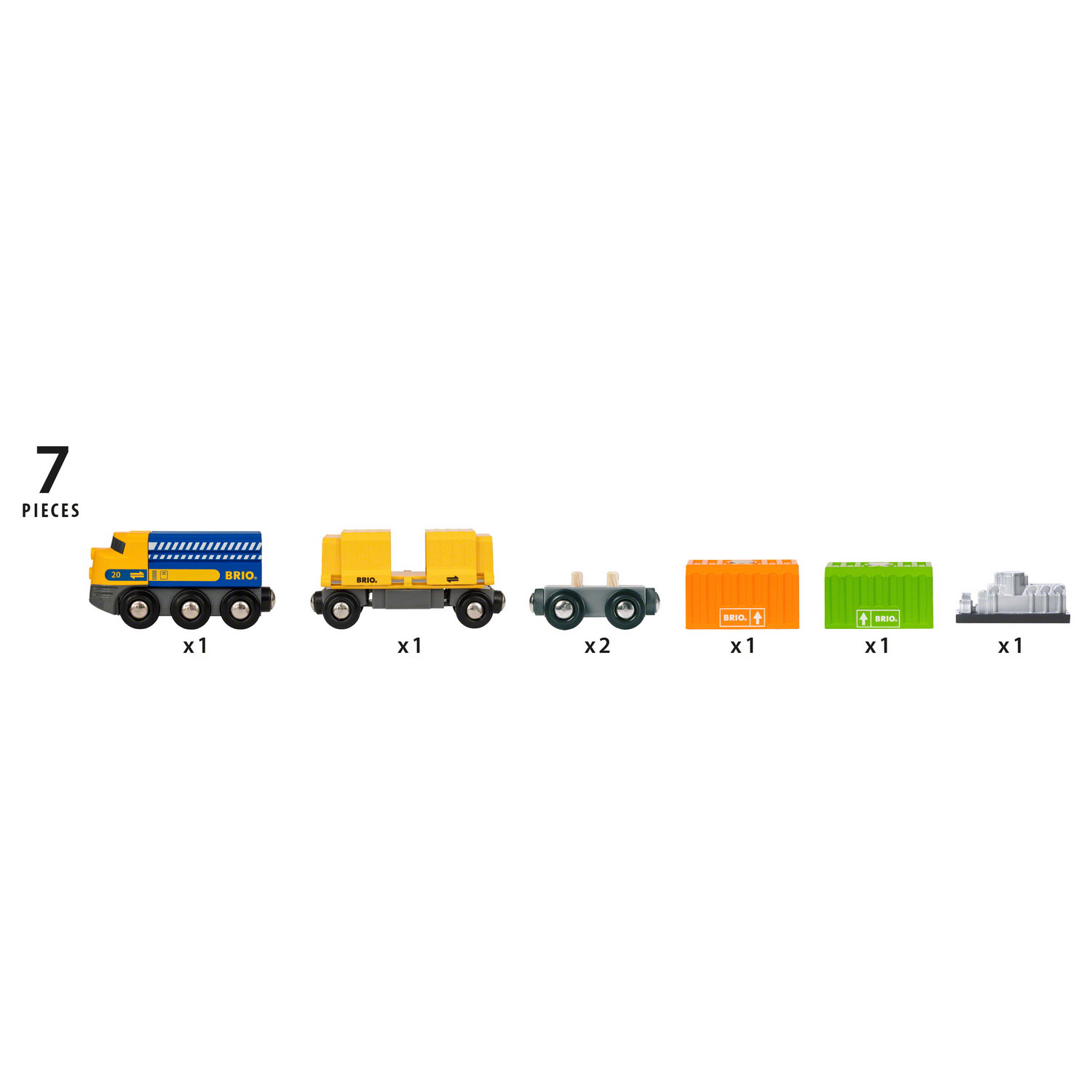Игровой набор BRIO длинный товарный поезд - фото 7