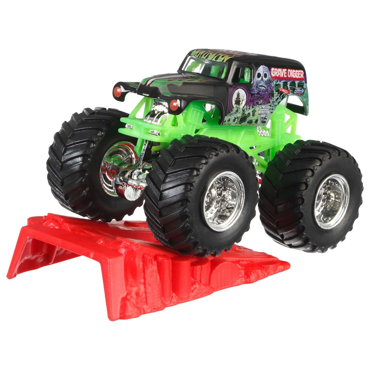 Машина Hot Wheels Monster Jam 1:64 Грей Диггер с фигуркой X2099 21572 - фото 1