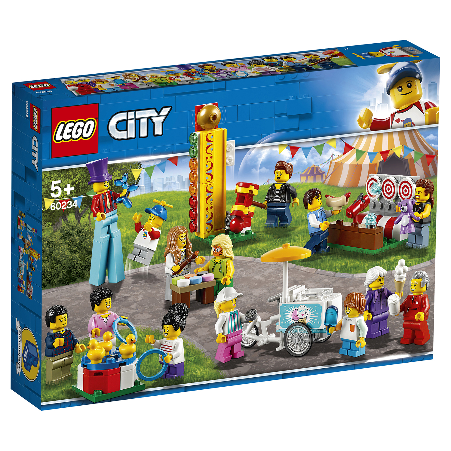 Конструктор LEGO City Town Комплект минифигурок Весёлая ярмарка 60234  купить по цене 999 ₽ в интернет-магазине Детский мир