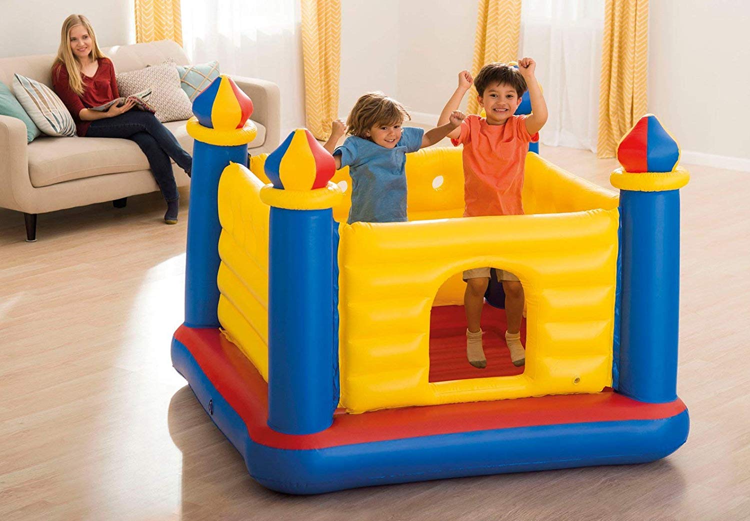 Надувной игровой центр Intex Замок 175х 175х135см для детей 3-6 лет - фото 2
