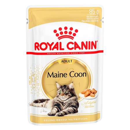 Корм влажный для кошек ROYAL CANIN Maine Coon 85г породы мейн-кун пауч