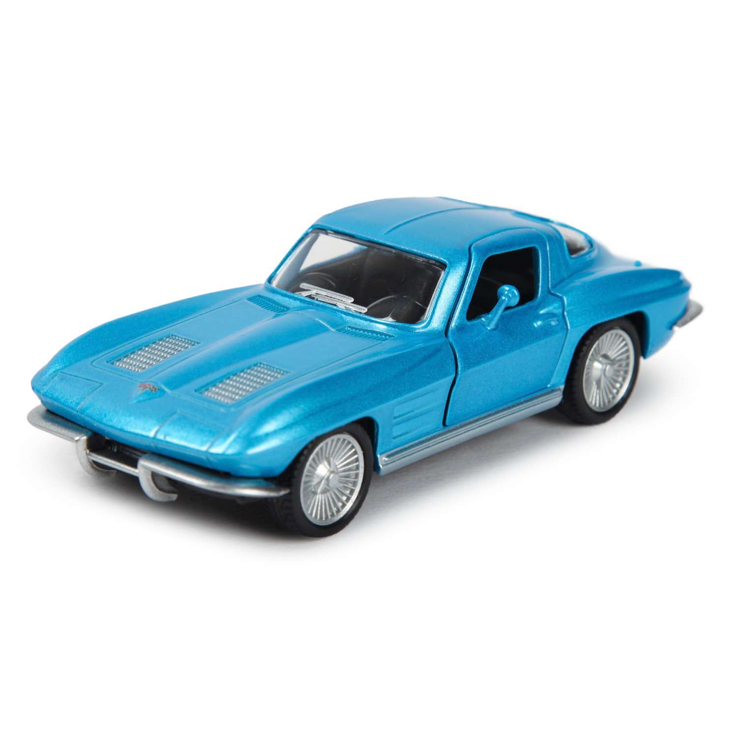 Автомобиль Mobicaro Chevrolet Corvette Stingray Split Window 1:32 голубой 544058 - фото 1