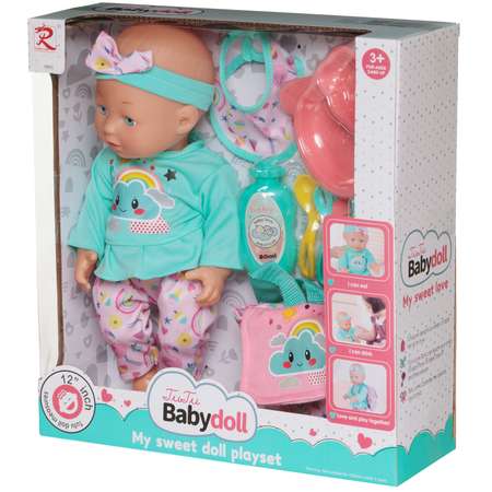 Игровой набор Junfa Пупс My Sweet Love playset 35 см c сумочкой Тучка и игровыми предметами