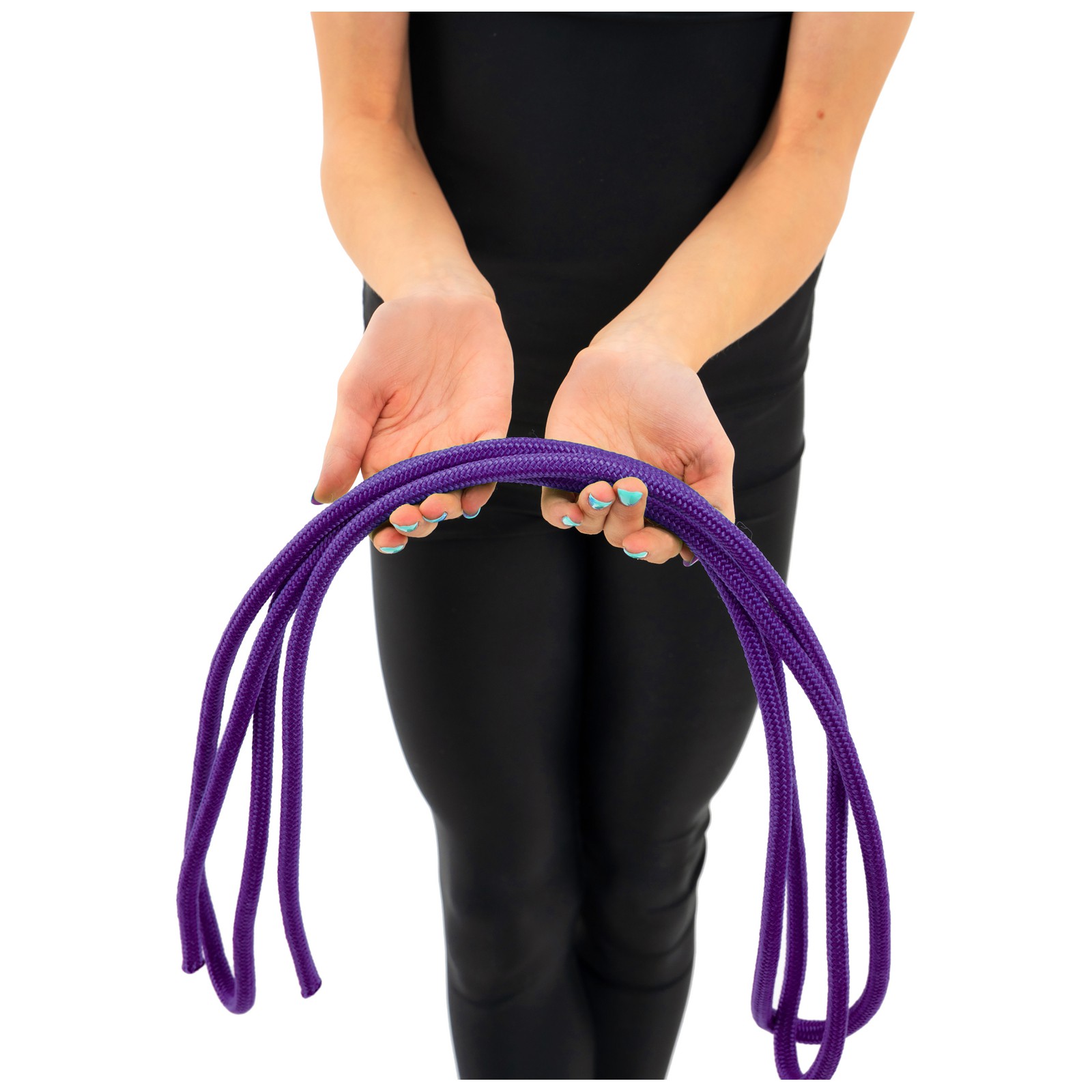 Скакалка Grace Dance гимнастическая. 3 м. цвет фиолетовый - фото 8
