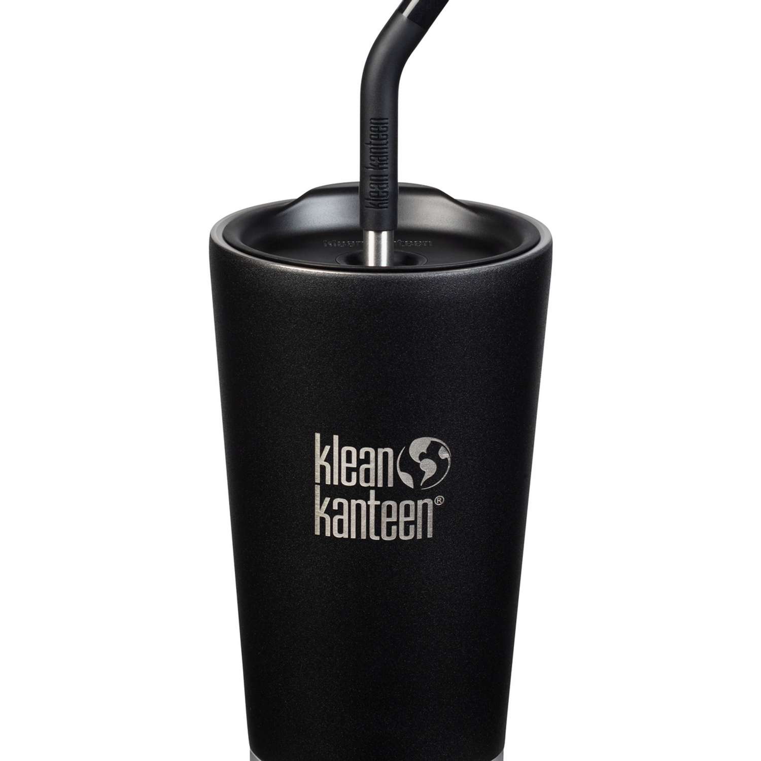 Термостакан Klean Kanteen Tumbler 16oz Shale Black с трубочкой 473 мл - фото 1