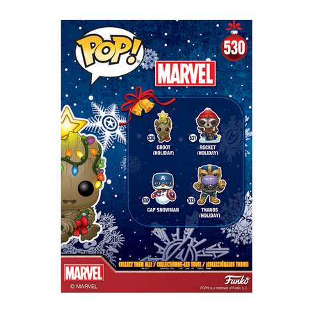 Игрушка Funko Pop Bobble Marvel holiday Groot Fun2505