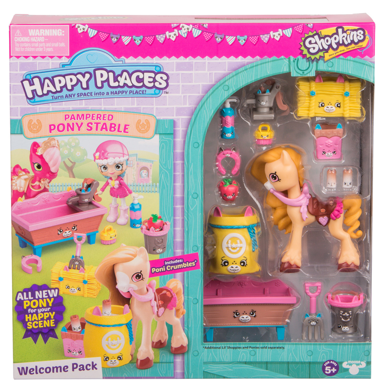 Набор Happy Places Shopkins Новоселье Роскошная конюшня для пони 56685 - фото 2