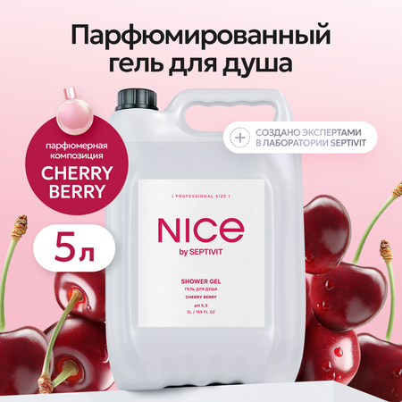 Гель для душа NICE by Septivit Cherry Berry 5л