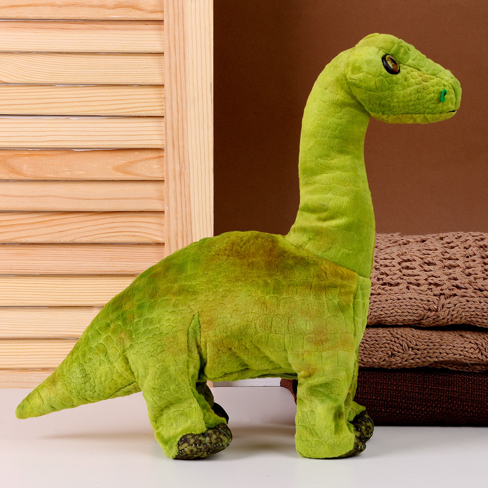 Мягкая музыкальная игрушка Sima-Land «Динозаврик» 31 см цвет зелёный - фото 2