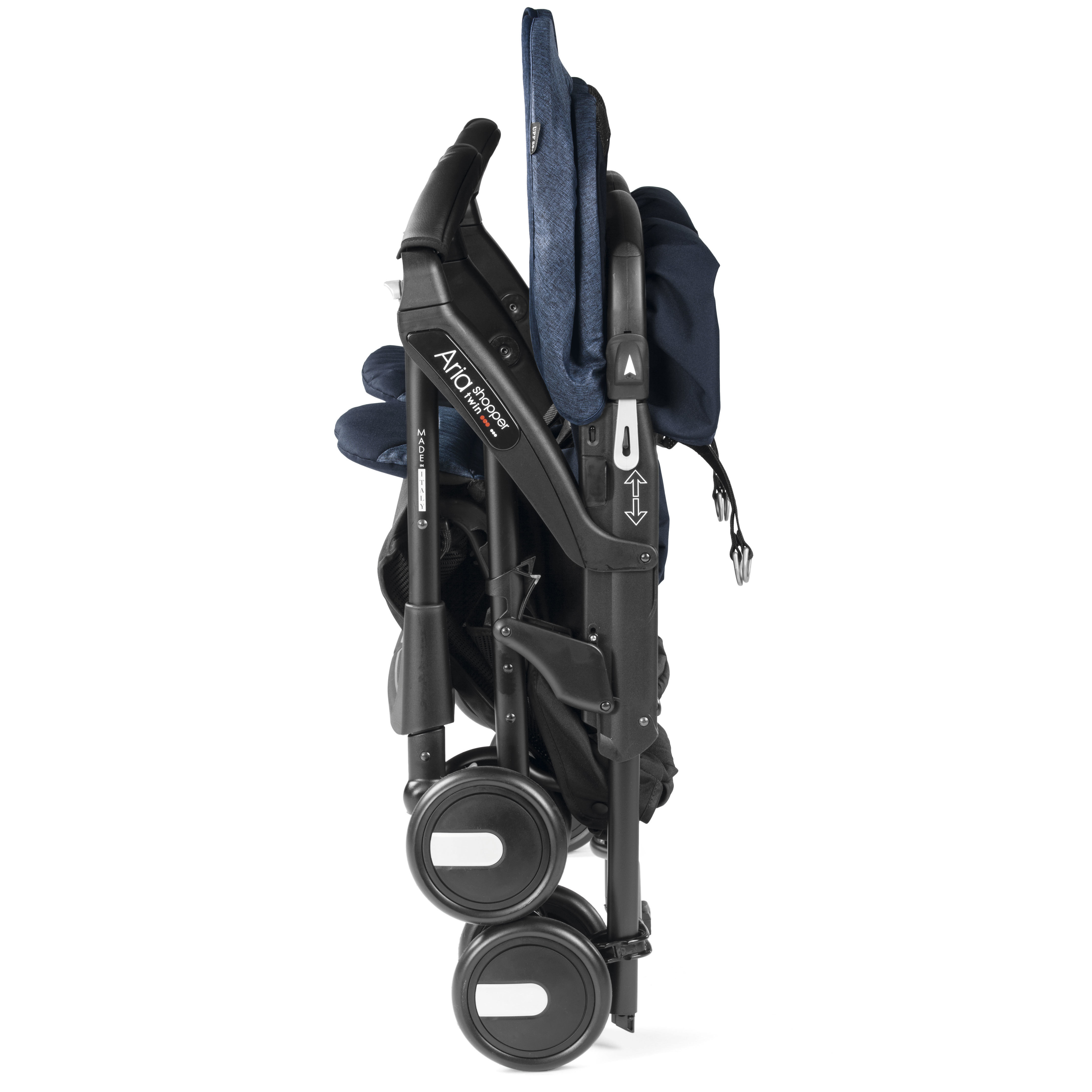 Коляска для двойни Peg-Perego Aria Shop Twin Indigo - фото 4