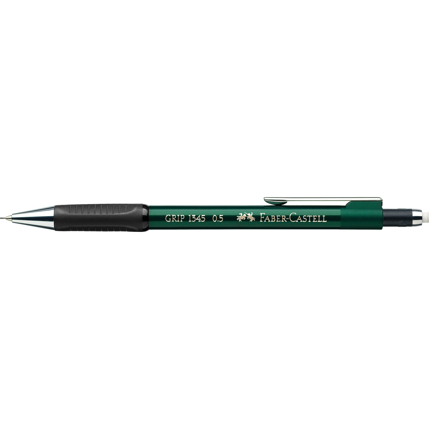 Карандаш механический FABER CASTELL Grip 1345 B 05мм грип автоподача грифеля зеленый - фото 1