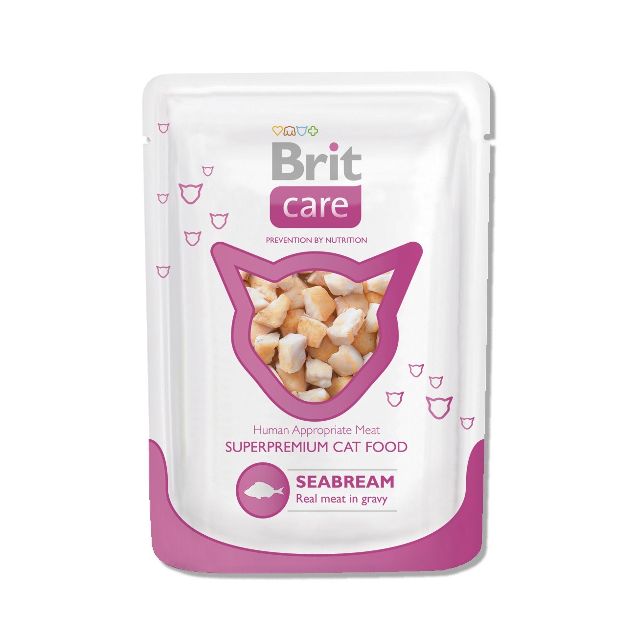 Корм влажный для кошек Brit Care 80г с морским лещем пауч - фото 1