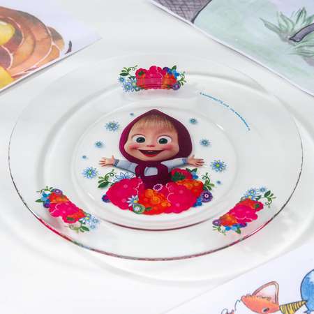 Набор детской посуды Маша и медведь Маша и Медведь Малина кружка салатник тарелка