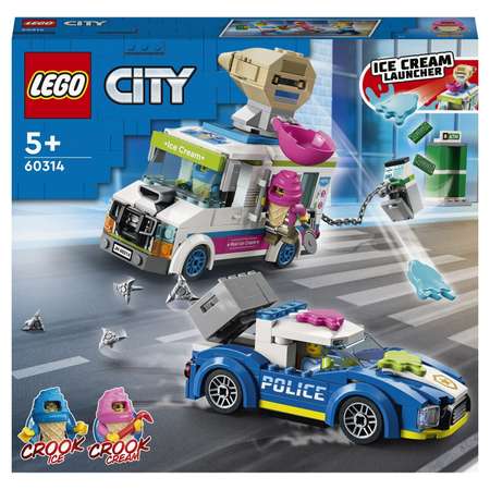 Конструктор LEGO City Ice Cream Truck Погоня полиции за грузовиком с мороженым