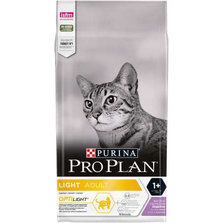 Корм сухой для кошек PRO PLAN 1.5кг с индейкой с избыточным весом