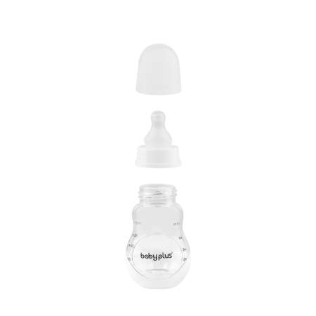 Бутылочка для кормления Baby Plus с соской BP5073-B 125 мл белая