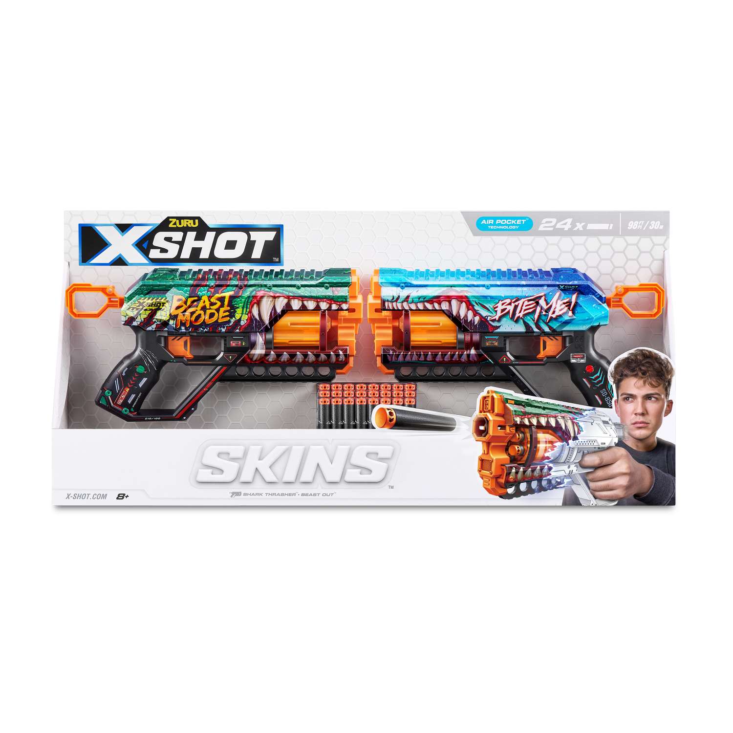 Набор игровой X-Shot Скинс Бластер Гриффер 2шт 36562 - фото 2