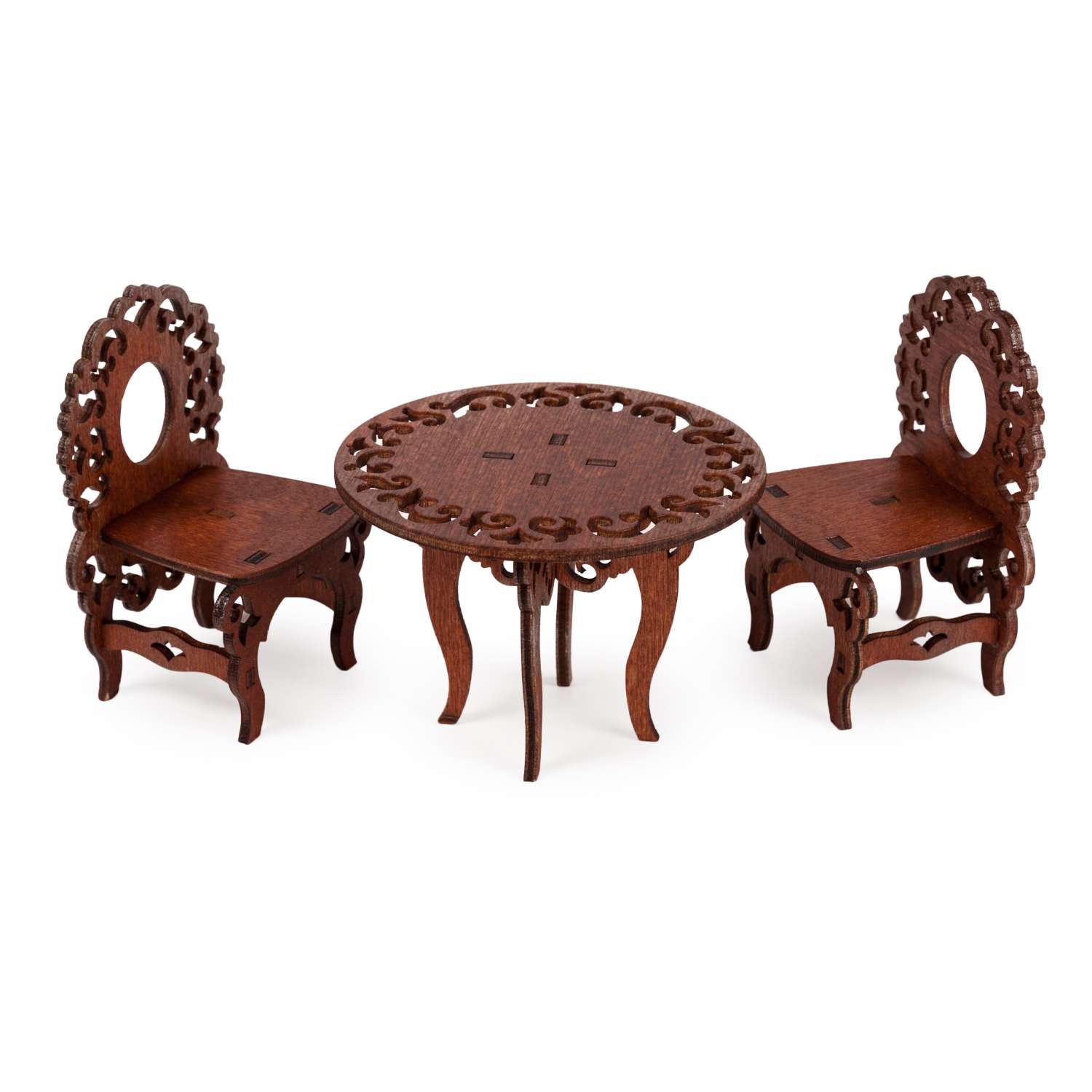Набор Одним прекрасным утром стол и два стула, коричневый 59406 - фото 1