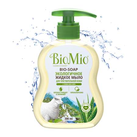 Мыло жидкое BioMio Bio-Soap с гелем алоэ вера 300мл