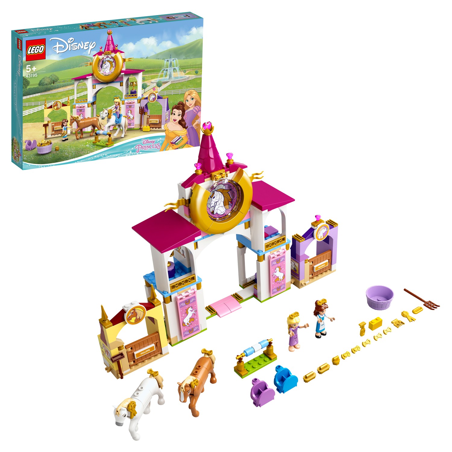 Конструктор LEGO Disney Princess Королевская конюшня Белль и Рапунцель 43195 - фото 1